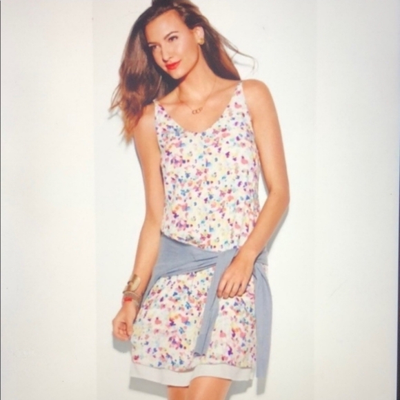 CAbi Meadow Ditsy Flower Watercolor Floral Slip Dress. - Picture 1 of 11